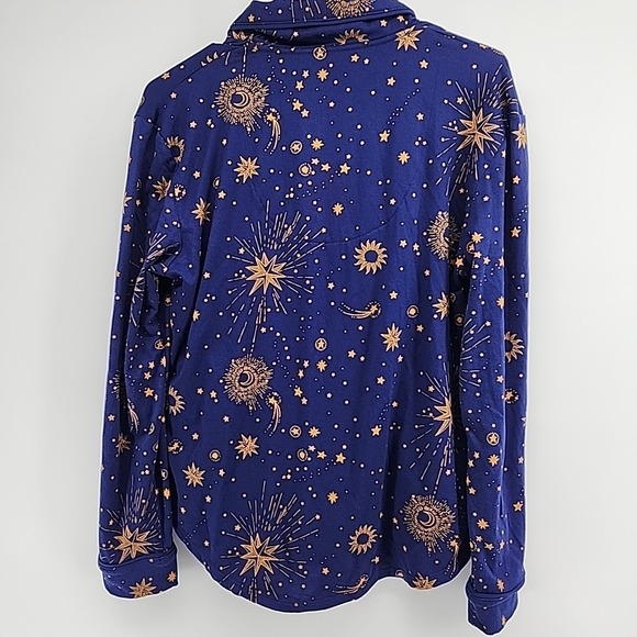 Room Service Pajamas Womens S 2 Piece Set Viral Whimsigoth Moon Star Celestial - Picture 4 of 7